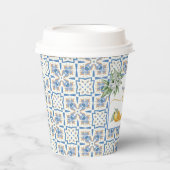 Mediterranean Citrus Baby Shower Pappbecher (Vorderseite)