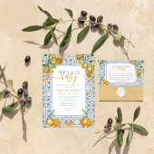 Mediterranean Citrus Book for Baby Enclosure Card Begleitkarte