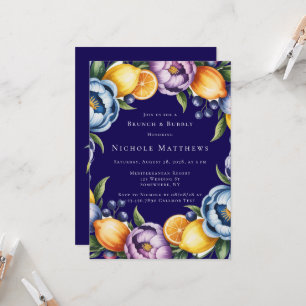 Mediterranean Citrus Bouquet Brunch & Bubbly Einladung