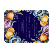 Mediterranean Citrus Bouquet Wedding Magnet (Horizontal)