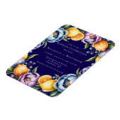 Mediterranean Citrus Bouquet Wedding Magnet (Linke Seite)