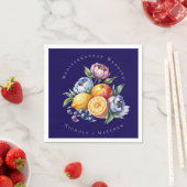 Mediterranean Citrus Bouquet Wedding Serviette (Beispiel)