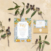 Mediterranean Citrus Diaper Raffle Begleitkarte