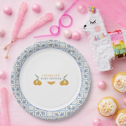 Mediterranean Citrus Pappteller (Party)