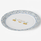 Mediterranean Citrus Pappteller (Schrägansicht)