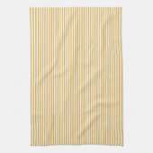 Mediterranean Classic Ticking Stripe Honey Yellow Geschirrtuch (Vertikal)