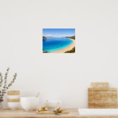 Mediterranean Coast Ocean Bay Poster (Küche)