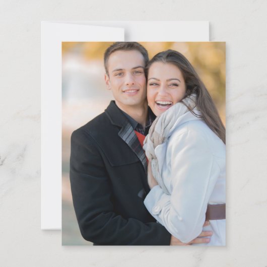 Mediterranean Coastal Photo Lemon Wedding Invite (Rückseite)