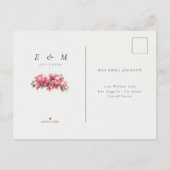 Mediterranean Coastal Save the Date | Ankündigungspostkarte (Rückseite)