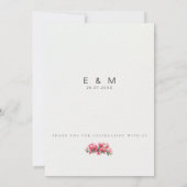 Mediterranean Coastal Wedding RSVP Card – Response Einladung (Rückseite)