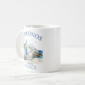 Mediterranean Dream: Mykonos in Art Kaffeetasse (Vorderseite Links)