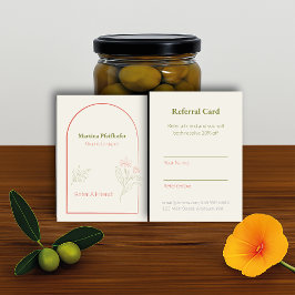Mediterranean & Elegant Empfehlungskarte