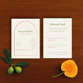 Mediterranean & Elegant Empfehlungskarte