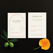 Mediterranean & Elegant Empfehlungskarte