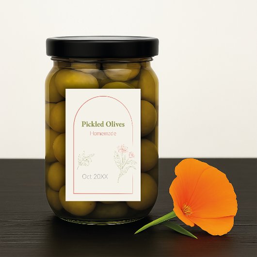 Mediterranean & Elegant Lebensmitteletikett