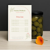 Mediterranean & Elegant Price List Flyer