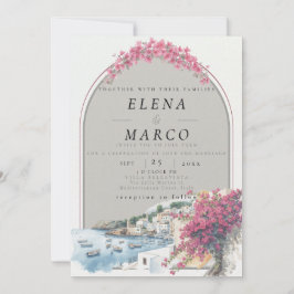 Mediterranean / European Destination Wedding  Einladung