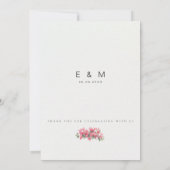 Mediterranean / European Destination Wedding Einladung (Rückseite)