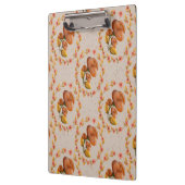 Mediterranean floral wreath pattern warm orange fl klemmbrett (Links)