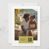 Mediterranean Fresh Lime Lemons & Flowers Garlands Einladung (Rückseite)