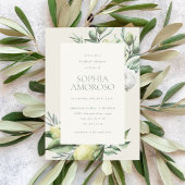 Mediterranean Garden Bridal Dusche Einladung