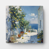Mediterranean Impressionism with Lemons Fotoplatte (Vorderseite)