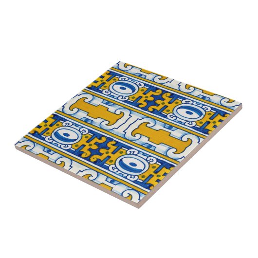 Mediterranean Inspired Gift Traditional Azulejo Fliese (Seite)