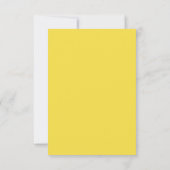 Mediterranean Italy Greece Lemon Vibrant Wedding Dankeskarte (Rückseite)