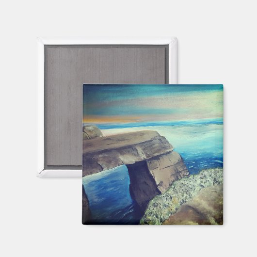 Mediterranean Landscape Magnet (Vorderseite/Rückseite)