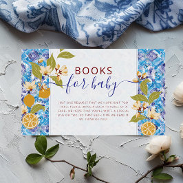 Mediterranean Lemon Amalfi Coast Baby Shower Begleitkarte