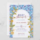 Mediterranean Lemon Amalfi Coast Baby Shower Einladung (Vorderseite)