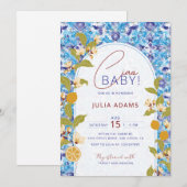 Mediterranean Lemon Amalfi Coast Baby Shower Einladung (Vorne/Hinten)