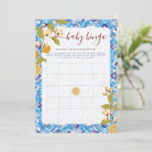 Mediterranean Lemon Amalfi Coast Baby Shower Einladung (Stehend Vorderseite)