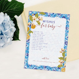 Mediterranean Lemon Amalfi Coast Baby Shower Einladung