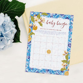 Mediterranean Lemon Amalfi Coast Baby Shower Einladung