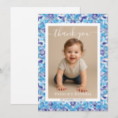 Mediterranean Lemon Amalfi Coast Baby Shower Mitteilungskarte (Vorne/Hinten)