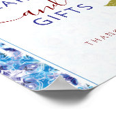 Mediterranean Lemon Amalfi Coast Baby Shower Poster (Ecke)