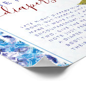 Mediterranean Lemon Amalfi Coast Baby Shower Poster (Ecke)