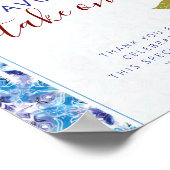 Mediterranean Lemon Amalfi Coast Baby Shower Poster (Ecke)