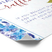 Mediterranean Lemon Amalfi Coast Baby Shower Poster (Ecke)