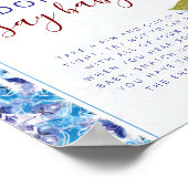 Mediterranean Lemon Amalfi Coast Baby Shower Poster (Ecke)