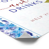 Mediterranean Lemon Amalfi Coast Baby Shower Poster (Ecke)