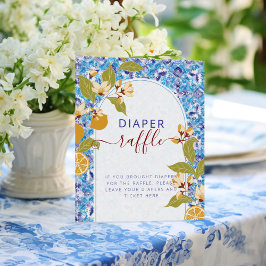 Mediterranean Lemon Amalfi Coast Baby Shower Poster