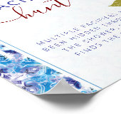 Mediterranean Lemon Amalfi Coast Baby Shower Poster (Ecke)