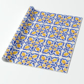 Mediterranean Lemon Blossom Ceramic Hand Painted Geschenkpapier (Ungerollt)