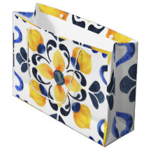 Mediterranean Lemon Blossom Hand Painted Portugues