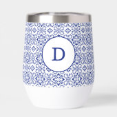 Mediterranean Lemon Blue Mosaic Tile Wedding (Rückseite)