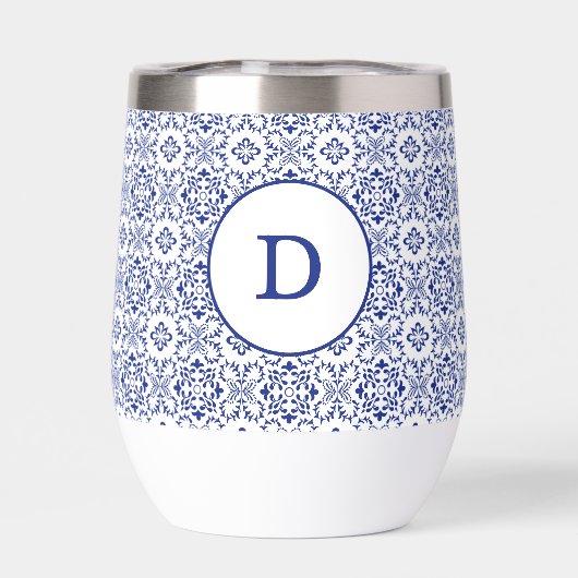 Mediterranean Lemon Blue Mosaic Tile Wedding (Rückseite)