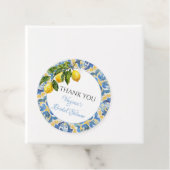 Mediterranean Lemon Brautparty Vielen Dank Geschenkanhänger (Beispiel)