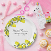 Mediterranean Lemon Bridal Shower Pappteller (Party)